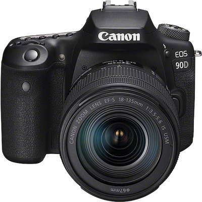 Fotocamera reflex Canon Eos 90D con Canon EF-S 18-135mm f/3.5-5.6 IS USM