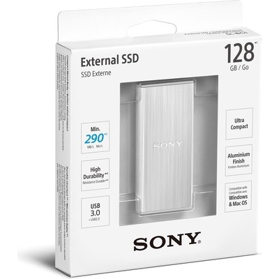 HD SSD Sony 128GB esterno 3.0 silver