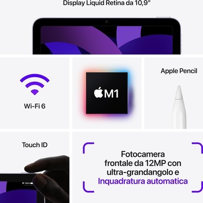 iPad Air Apple Wi-Fi 256GB bianco brillante