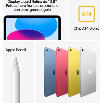 iPad Apple Wi-Fi 64GB yellow 10 generazione
