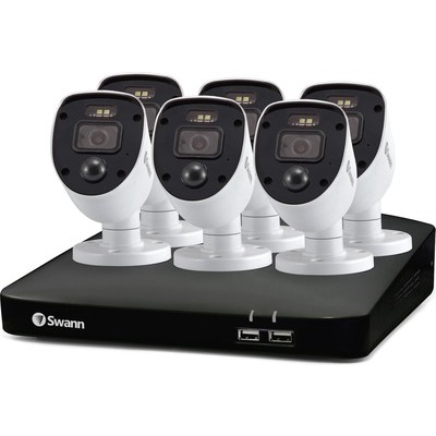 Kit Swann NVR 1TB 8 canali + 6 cam full HD kit 6 Telecamere di Sicurezza