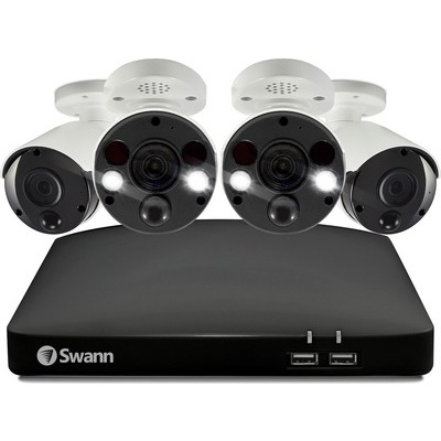 Kit Swann NVR 2TB 8 canali + 4 cam 4K XVR kit 4 Telecamere di Sicurezza