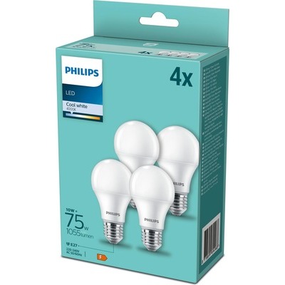 Lampadina Philips LED discount goccia 75W E27 4000K 4pz