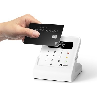 Lettore di carte SumUp Air Bundle pagamenti POS mobile bluetooth/NFC + base ricarica