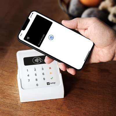 Lettore di carte SumUp Air Bundle pagamenti POS mobile bluetooth/NFC + base ricarica