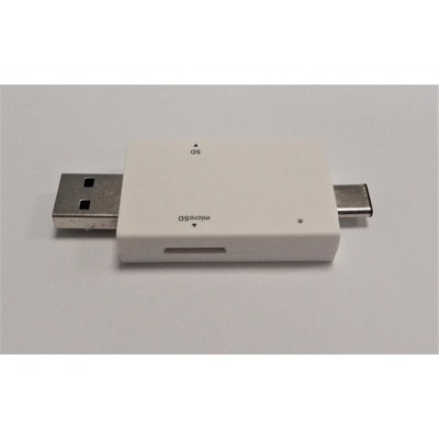 Lettore di schede MicroSD/SD Reporter per microSD/SD con ingresso USB/TypeC