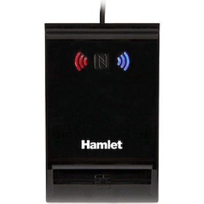 Lettore per smart card Hamlet a contatto e wireless HUSCR-NFC