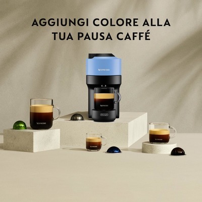 Macchina caffe' Nespresso De'Longhi Vertuo Pop ENV90.A light blue azzurro