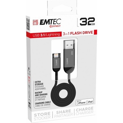 Memoria dual USB Emtec 3.1 light 32 GB