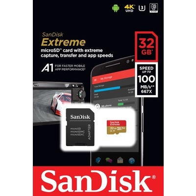 MicroSD Extreme mobile 32GB con adattatore SD