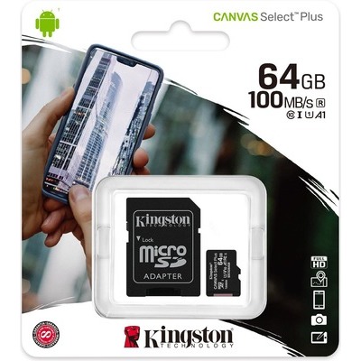 MicroSD Kingston 64GB con adattatore