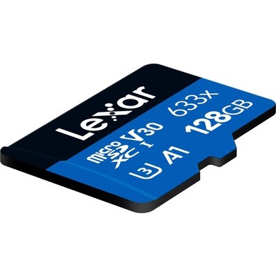 MicroSD Lexar 128 GB 633X con adattatore