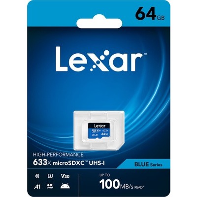 MicroSD Lexar 633X 64GB senza adattatore