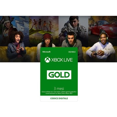 Microsoft Xbox Live Gold 3 mesi CARD