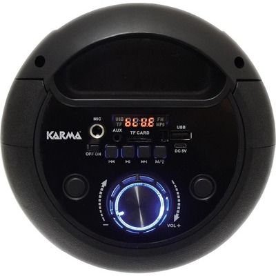 Mini Party speaker Karma HPS T252R con microfono colore nero