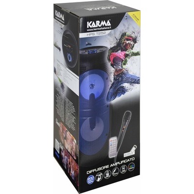Mini Party speaker Karma HPS T252R con microfono colore nero