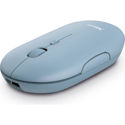 Mouse Trust PUCK piatto wireless azzurro
