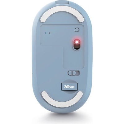 Mouse Trust PUCK piatto wireless azzurro