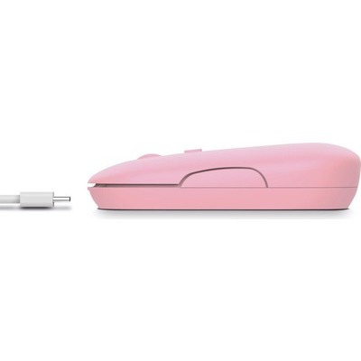 Mouse Trust PUCK piatto wireless rosa