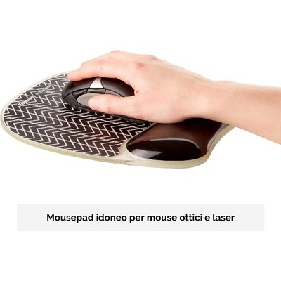 Mousepad photo gel per polsi Fellowes sistema pneumatico