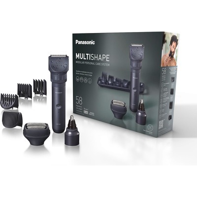 Multishape Panasonic Xshape rasoio classico+tagliacapelli+regola barba+body+regola peli