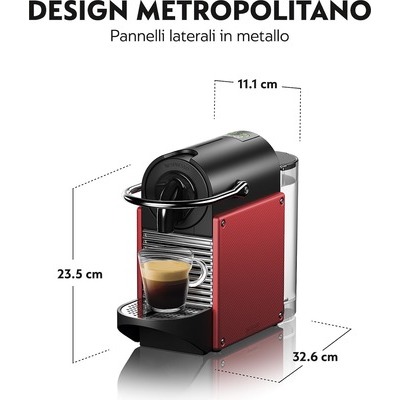 Nespresso De'Longhi EN 124 R Pixie rossa