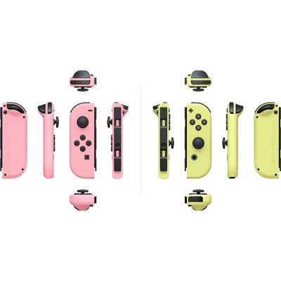 Nintendo Switch Telecomando Joy-Con rosa/giallo pastello (set 2pz)