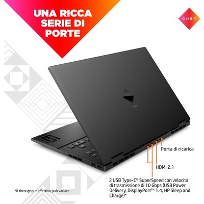 Notebook HP OMEN 16-K0006NL gaming nero