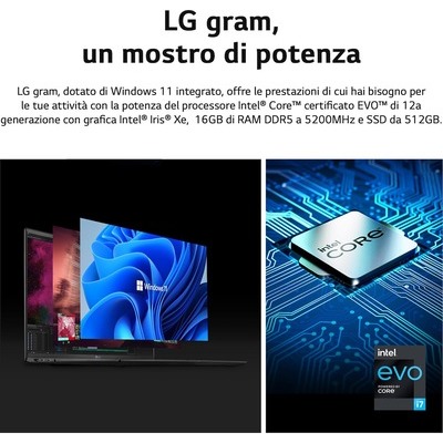Notebook LG 17Z90Q-G-AA76D grigio