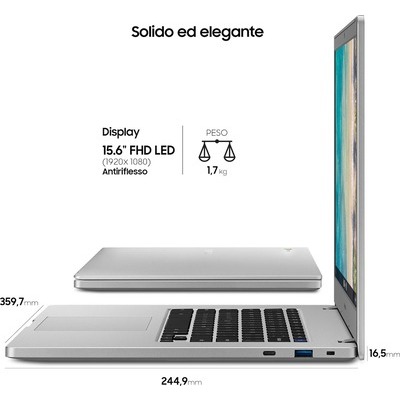 Notebook Samsung Chromebook 4+ titanio