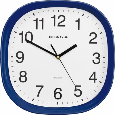 Orologio da muro Diana 111025 silenzioso blu
