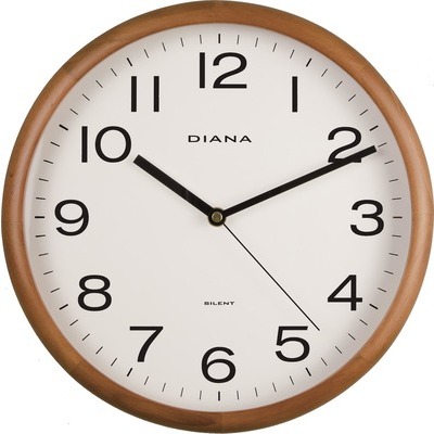 Orologio da muro Diana 141169 diametro 30cm coloretinta noce chiaro
