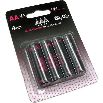Pile alcalina AAAmaze stilo ultra premium AA blister 4 pezzi AMET0005