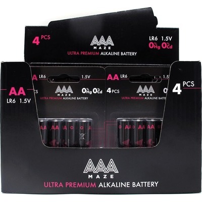 Pile alcalina AAAmaze stilo ultra premium AA blister 4 pezzi AMET0005