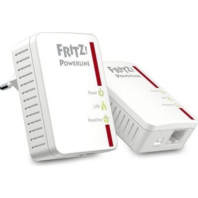 Powerline mini Fritz fino a 500 Mbit/s 2 cavi di rete kit
