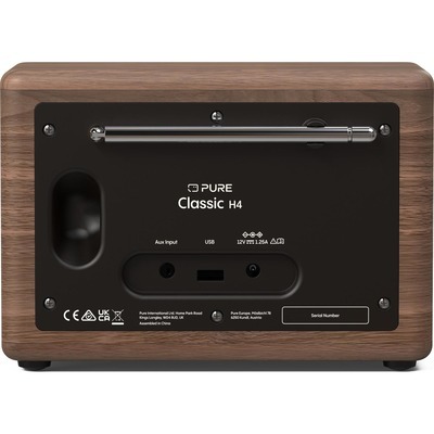 Radio PURE Classic H4 Coffe black colore nero