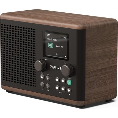 Radio PURE Classic H4 Coffe black colore nero