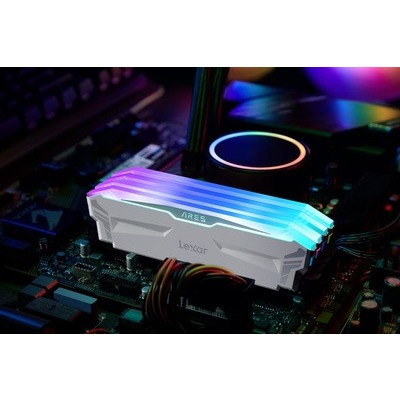 RAM Lexar 2X8GB Ares DDR4 4000 W HS+RGB bianca