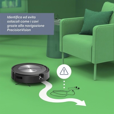 Robot aspirapolvere Irobot Roomba J7 Plus con sistema di svuotamento automatico e stazione di pulizia inclusa