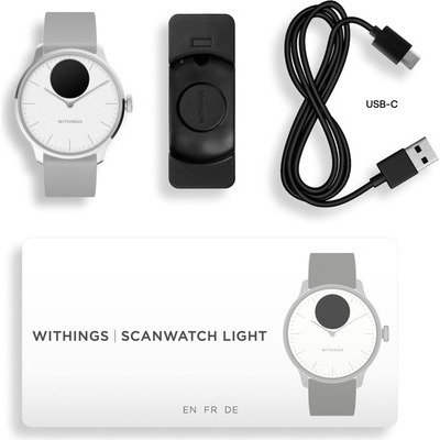 Scanwatch 2 Whithings INW523 diametro 42mm Light white