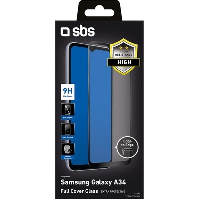 Screen protector full cover SBS vetro temperato per Samsung Galaxy A34