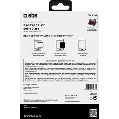 Screen protector glass SBS per iPad pro 11