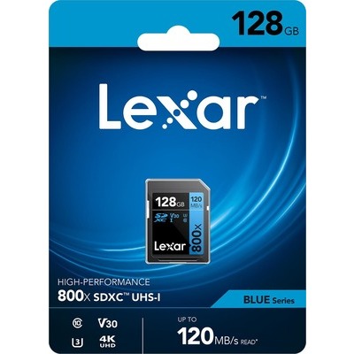 SD Lexar 800X 128GB SDXC