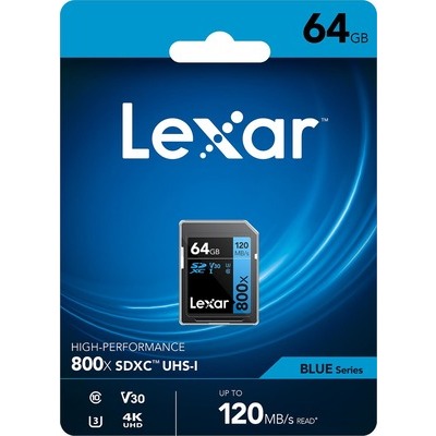 SD Lexar 800X 64GB SDHC