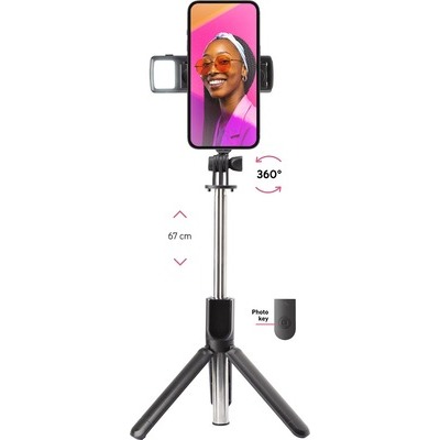 Selfie tripod SBS asta selfie con led integrato