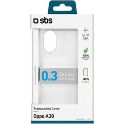 Skinny cover SBS per Oppo A38 trasparente