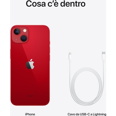 Smartphone Apple iPhone 13 128GB red rosso