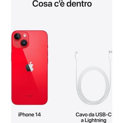 Smartphone Apple iPhone 14 256GB red rosso