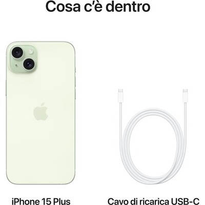 Smartphone Apple iPhone 15 Plus 256GB Green verde