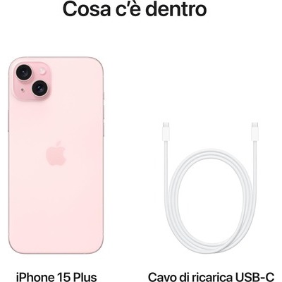 Smartphone Apple iPhone 15 Plus 256GB Pink rosa